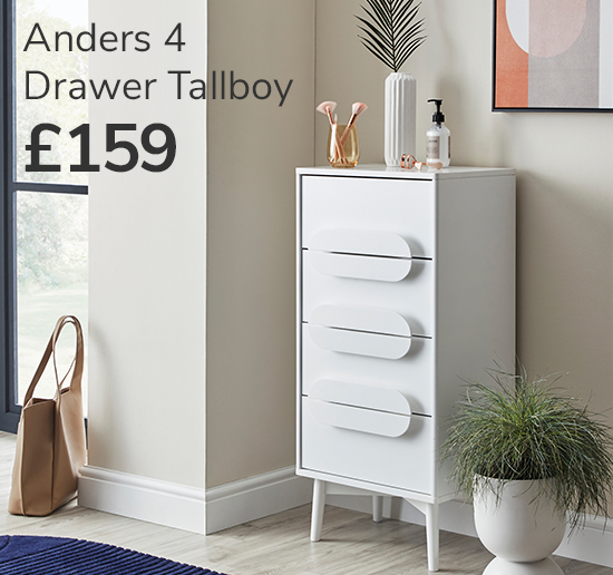 Anders 4 Drawer Tallboy